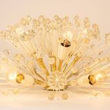 Star Ceiling Light in Brass and Crystal by Emil Stejnar, Austria, 1960s