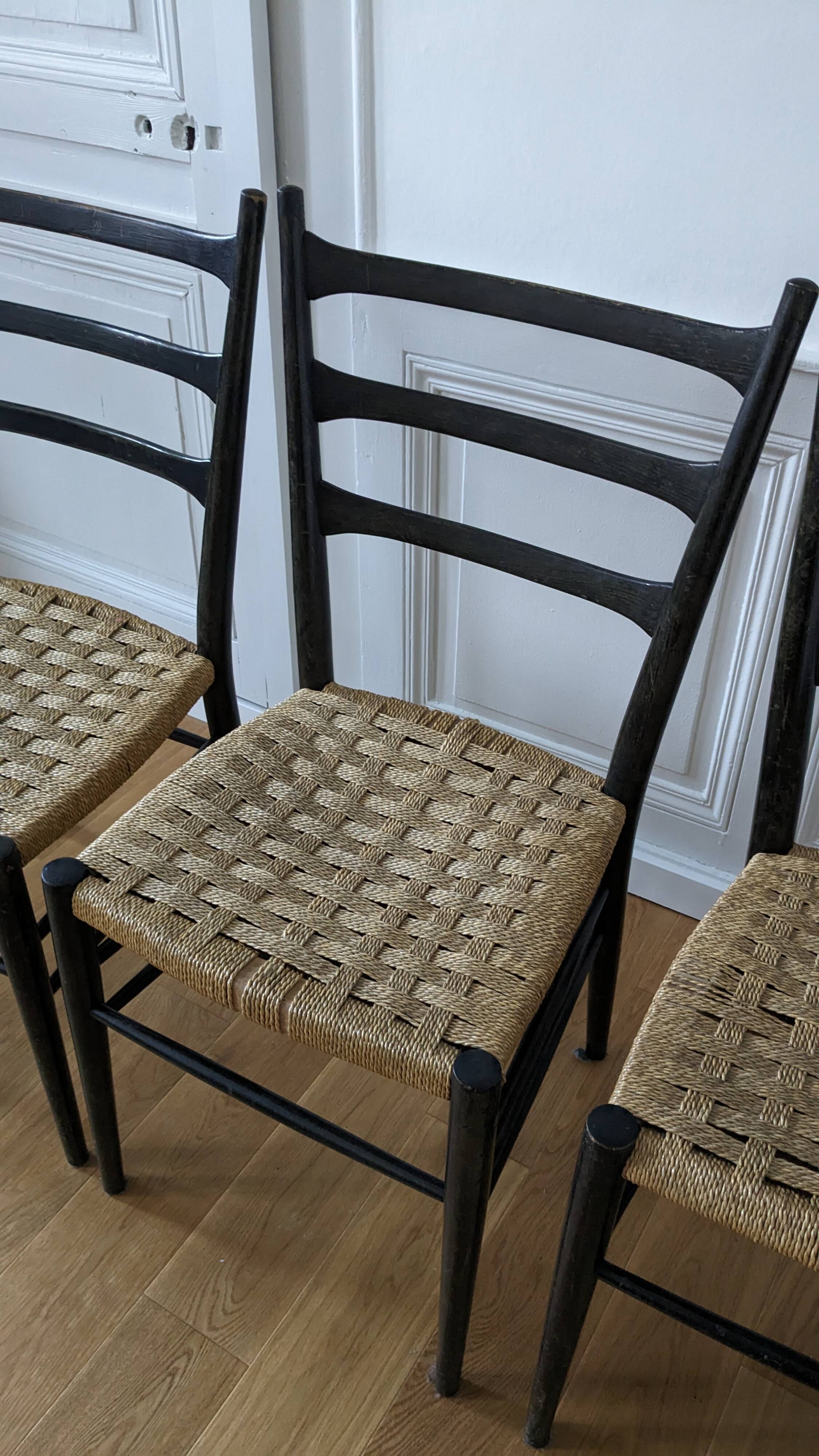 Set of 4 Gessef Consorzio chairs