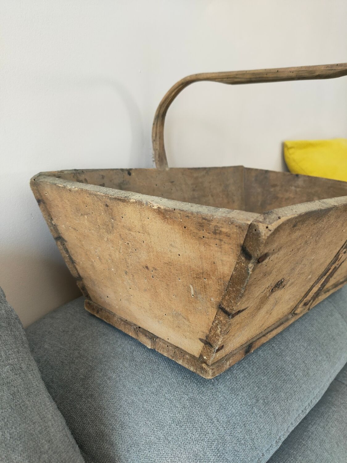 Old wooden basket