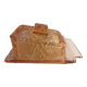 Beurrier en verre rose