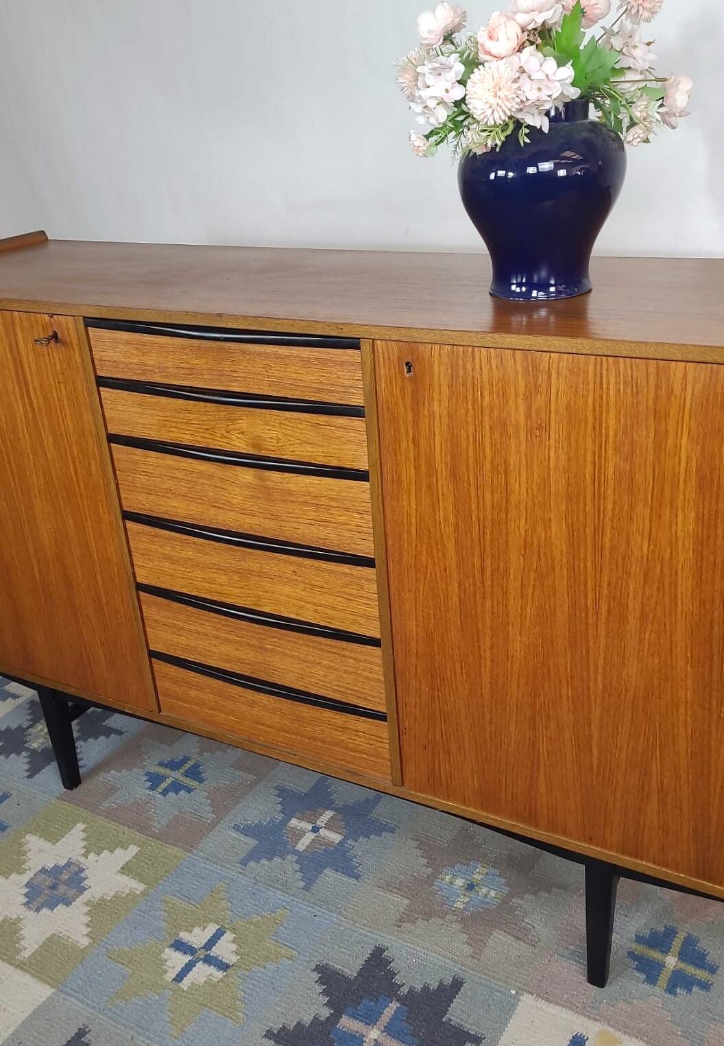 Scandinavian teak mini sideboard, Denmark, 1960s
