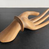 Wooden hand sculpture