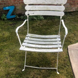 Garden armchair with armrests