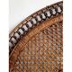 Headboard rattan peacock