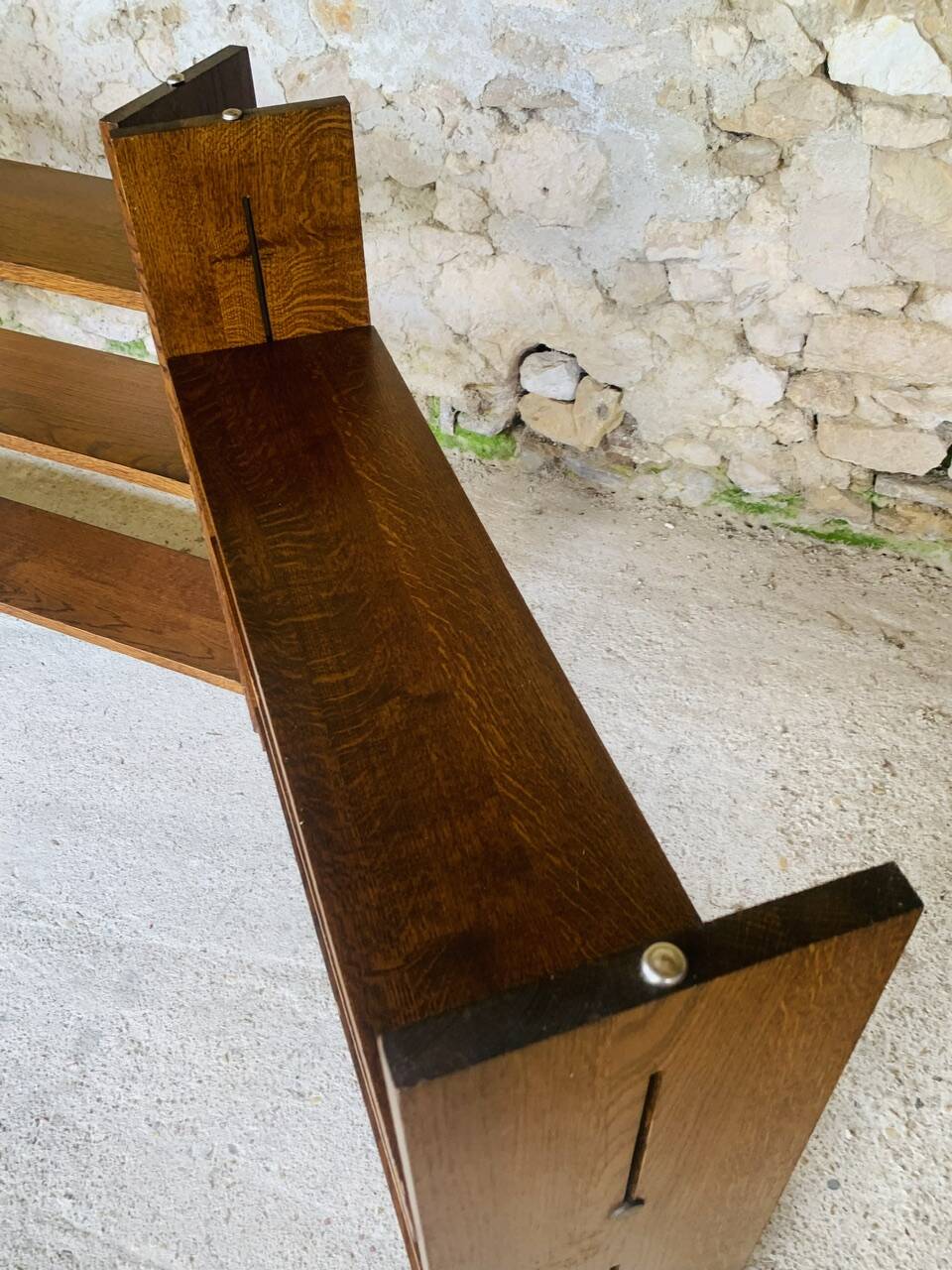 Set of 3 Vintage Modular Oak Bookcases