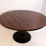 Macassar ebony round dining table Ø 128cm