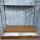 Vintage modular shelf and drawers in teak veneer and black metal, Nisse Strinning, 60s