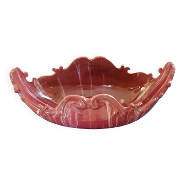 Céramique Jardinière Clément MASSIER Golfe Juan couleur bordeaux