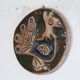 Ceramic wall plaque suede 1960