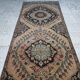 Vintage Turkish hallway rug 107x384 cm