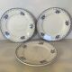 6 anciennes assiettes faïence fleurs bleues st Amand ceranord