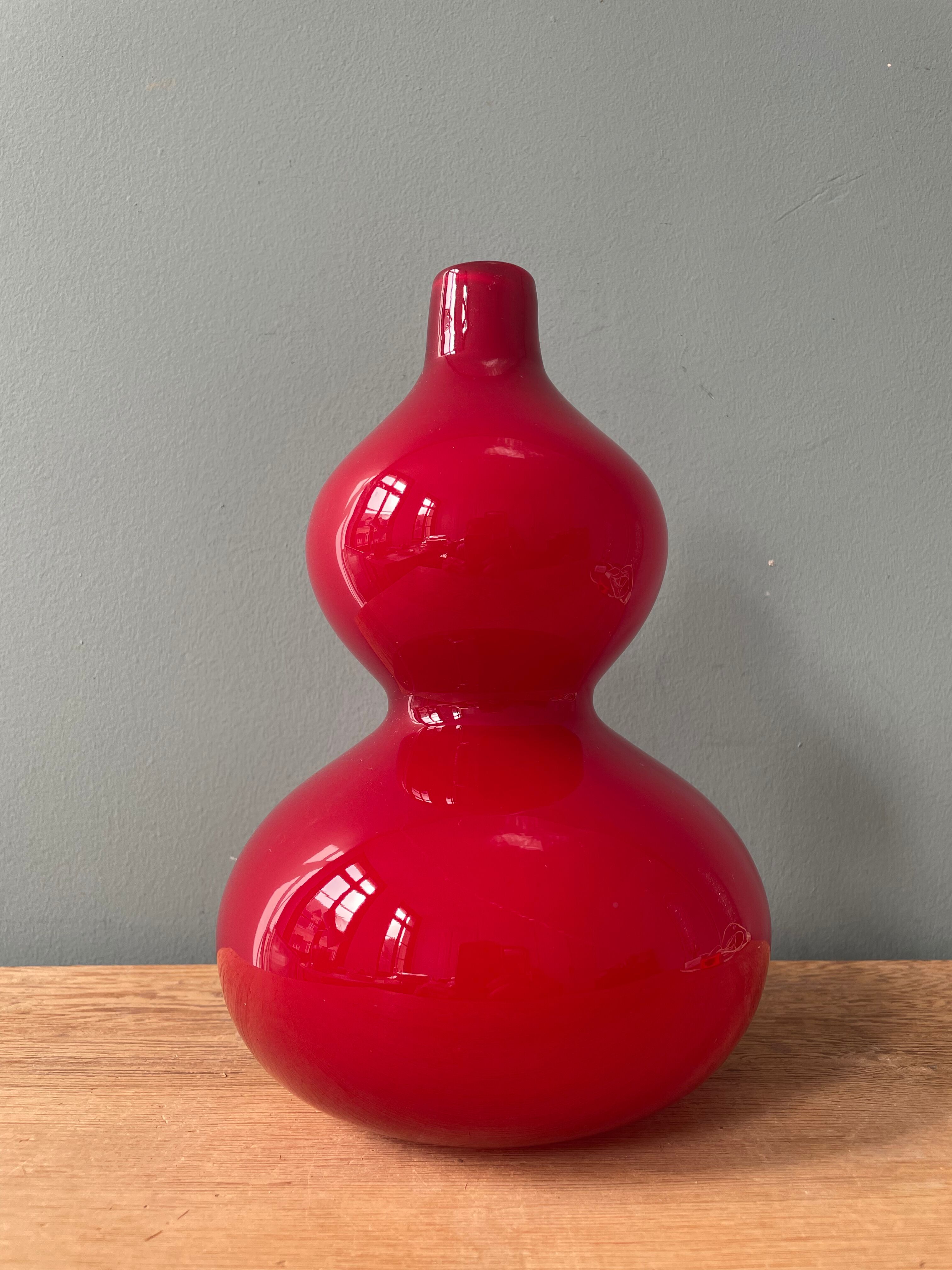 Holmegaard blown glass vase, Denmark 1960
