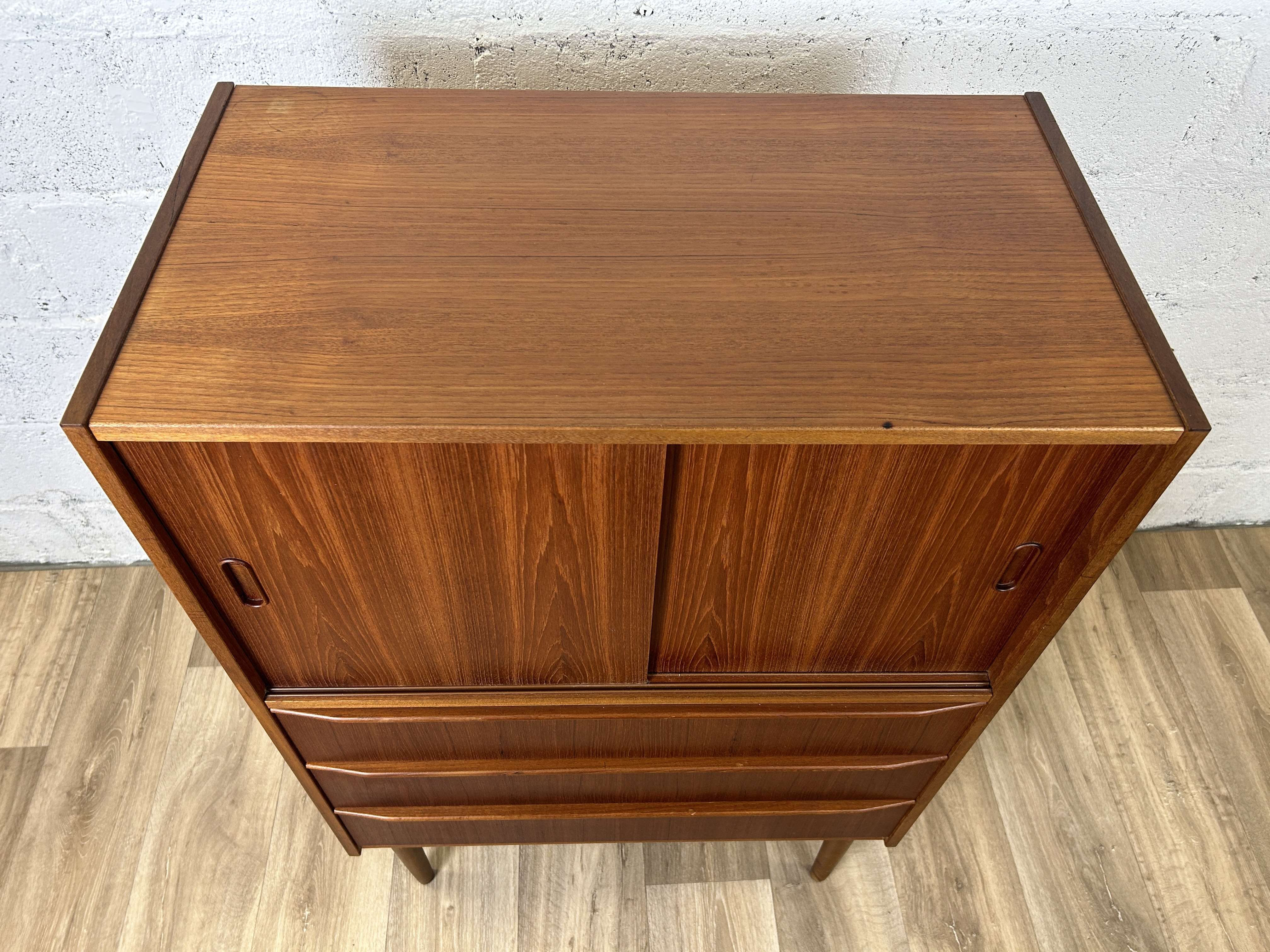 Vintage Scandinavian teak sideboard, 60s