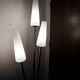 1960 brass cast iron and glass lamppost 3 heads