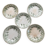 Set of 5 old plates