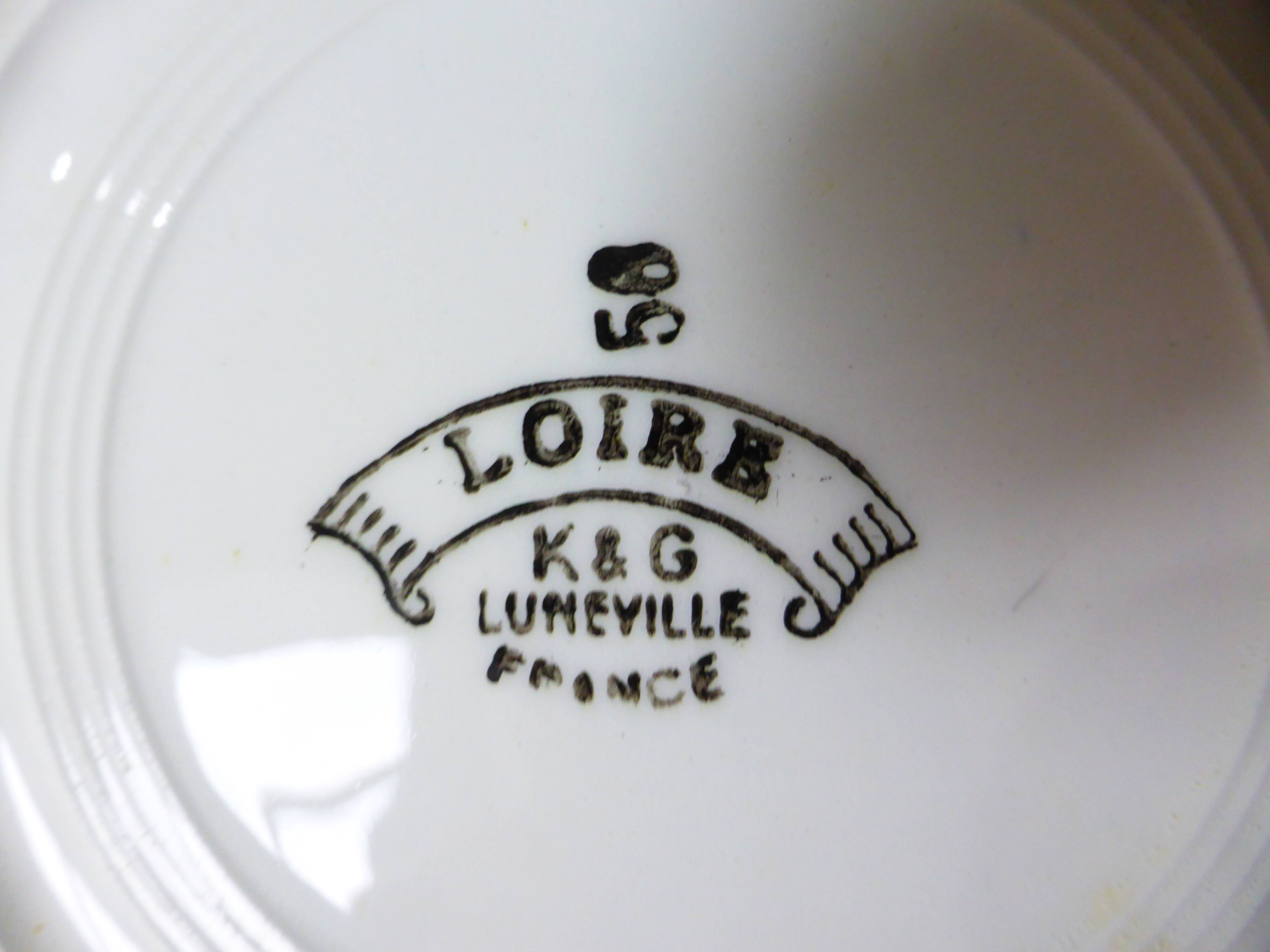 4 K&G Luneville Loire model 220507 soup plates