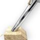 Brutalist travertine table lamp, Italy 1970s