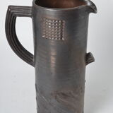 Handmade stoneware pitcher