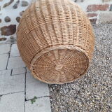 Wicker laundry basket or ball