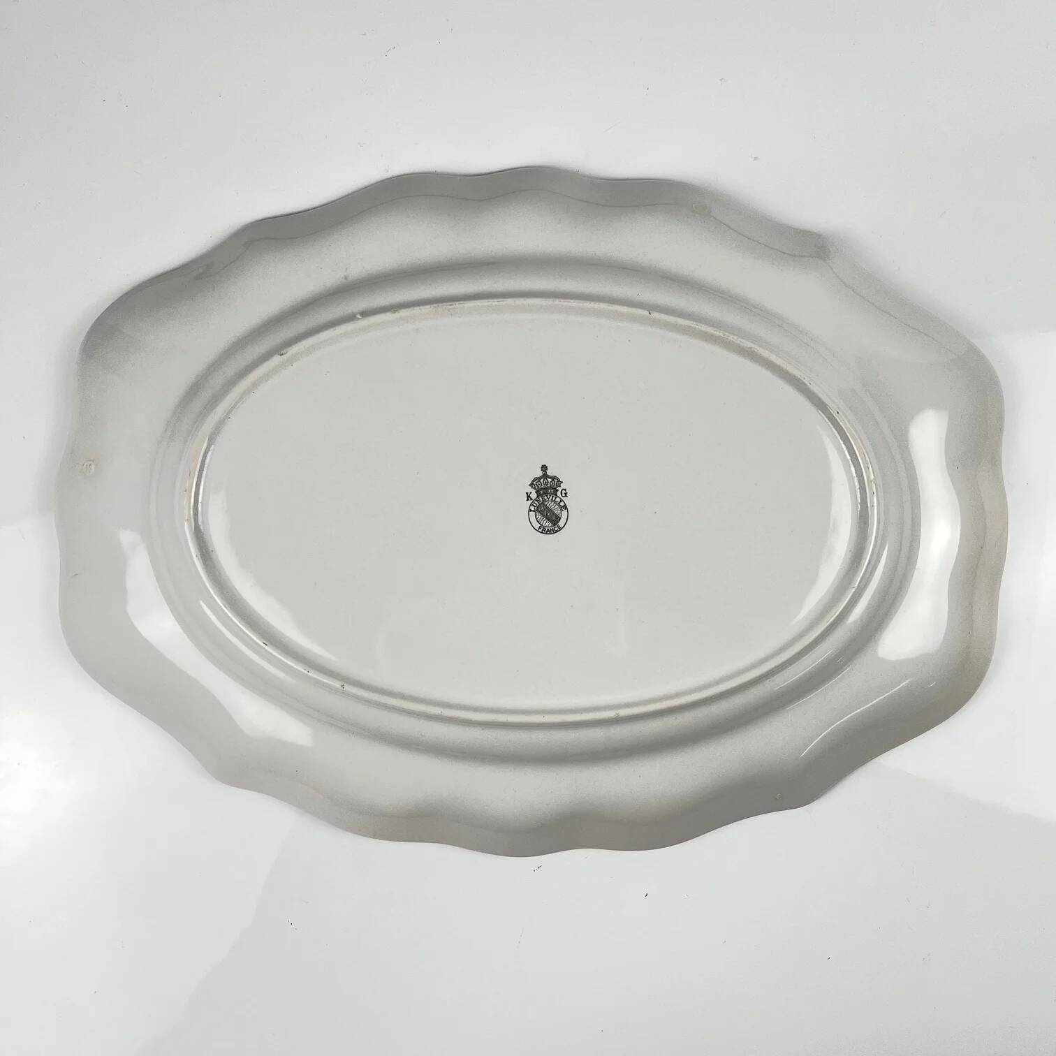 Oval flat plate model Réverbère by KG Lunéville