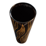 Lacquered wooden vase