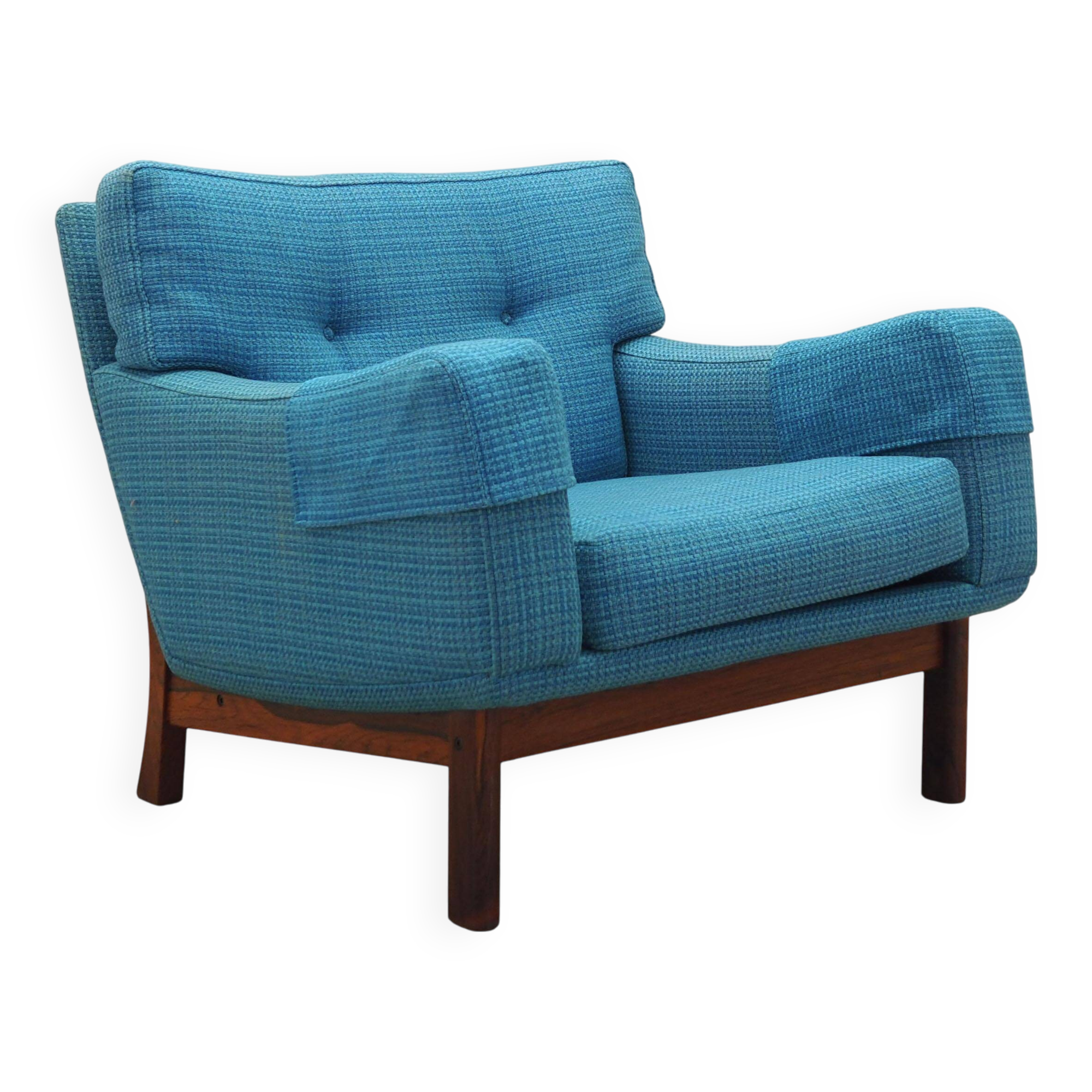 Fauteuil lounge, design danois, années 60, fabrication : Danemark