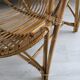 Rattan basket armchair 70s