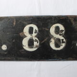 Old boat license plate