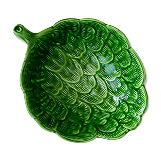 Vintage bowl artichoke ceramic, majolica