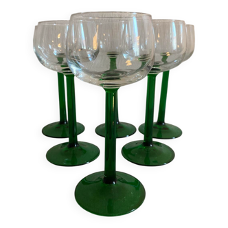 6 Alsace wine glasses