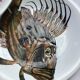 8 Plates flat fish painted handmade art art Proceram