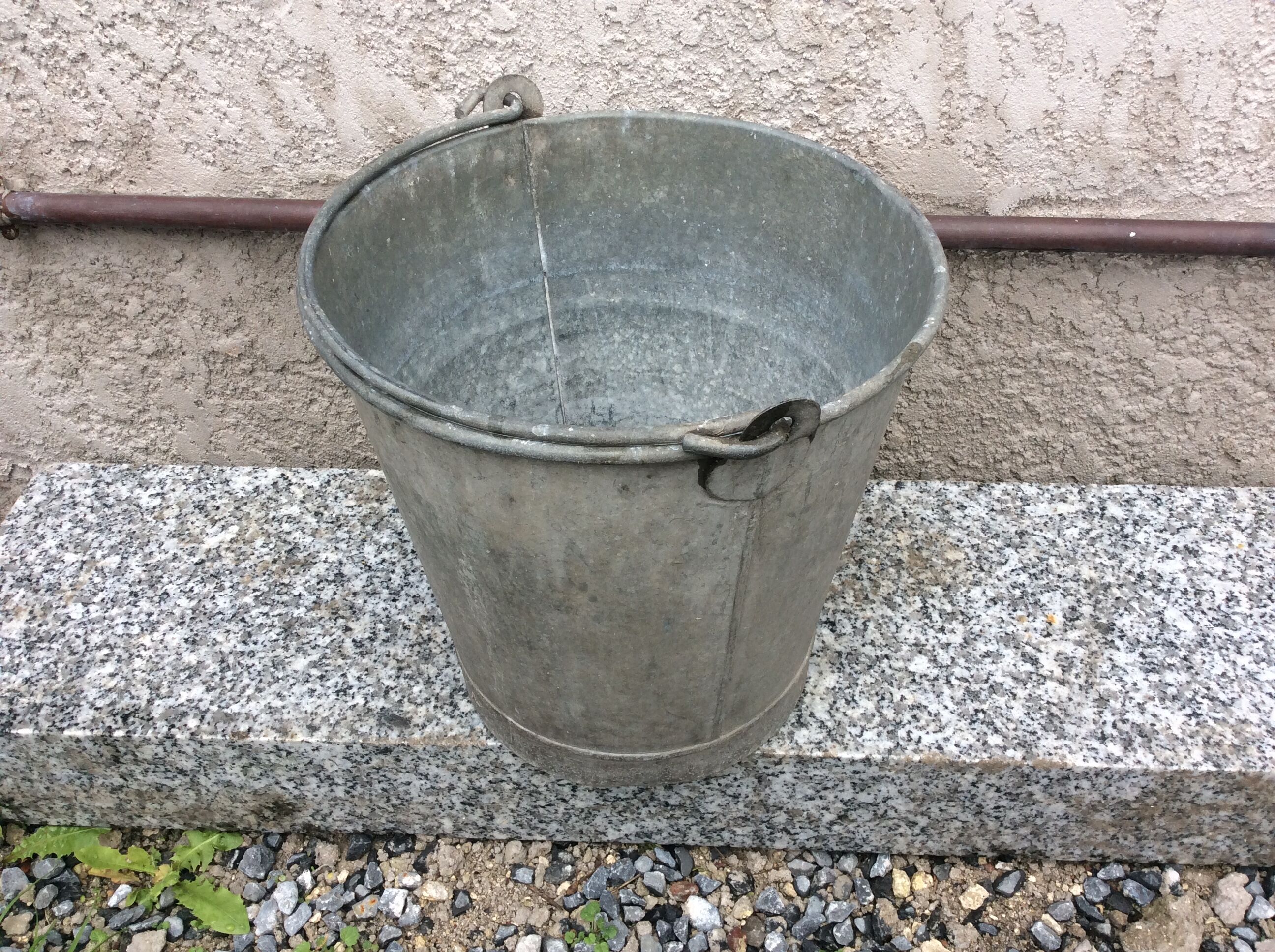 Antique zinc bucket