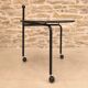 Foldable metal side table, design by Tord Bjorklund, Ikea.