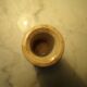 Travertine roller vase h=17cm