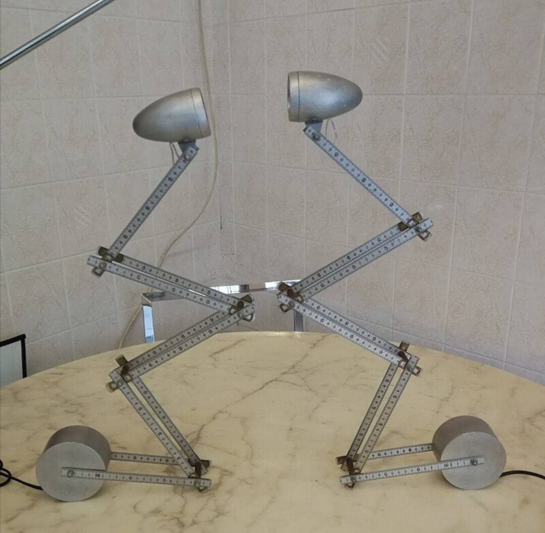 2 vintage AHA Demeter lamps from the 80s