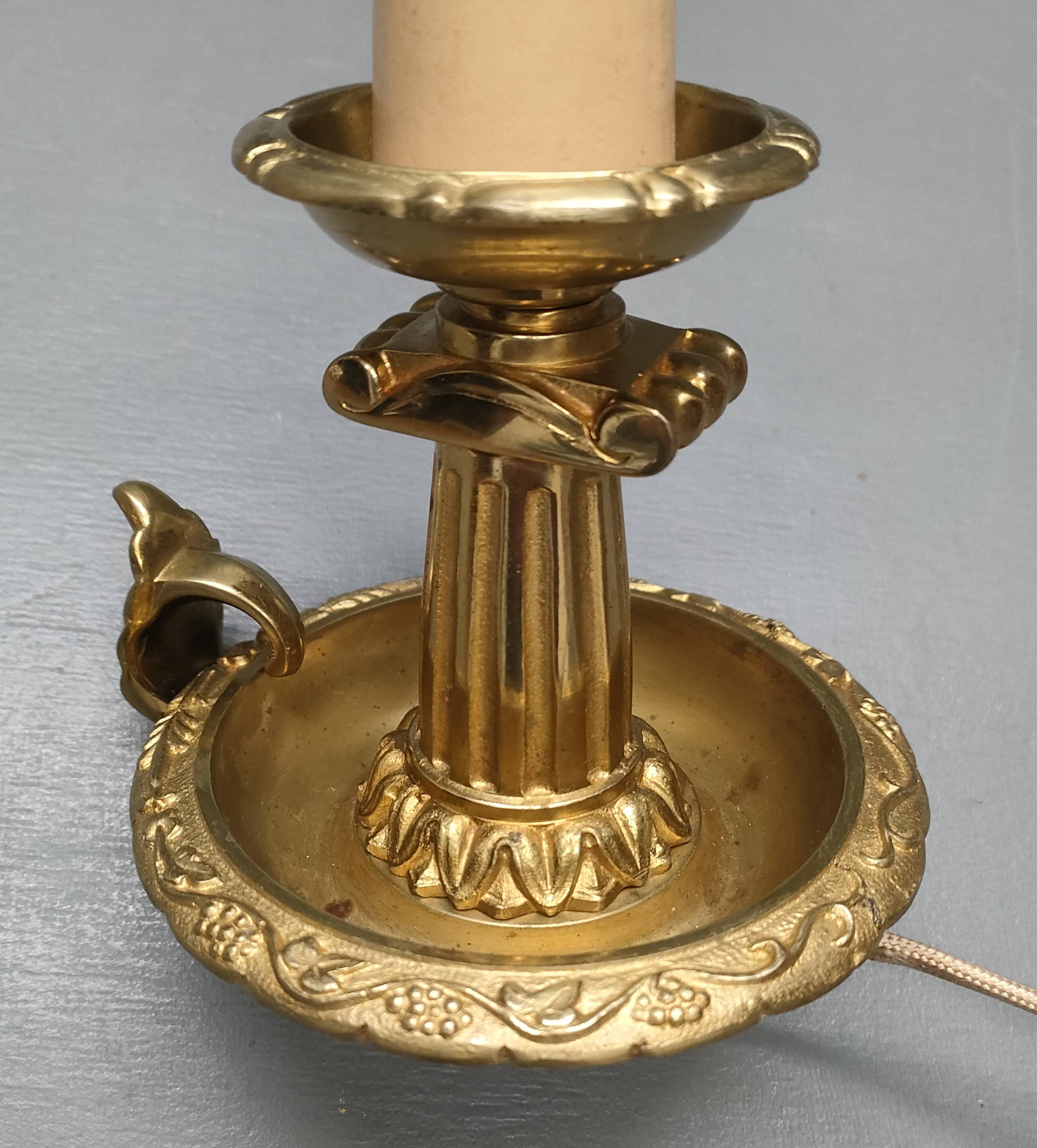 Cave rat lamp with Doric column - Bronze - 1950s - France