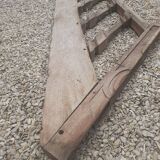 Old oak staircase balustrade with Louis XIII scrolled balusters