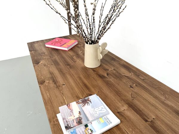 Ancienne table d'école à 8 tiroirs