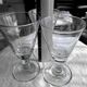 Trois verres coniques à dose  (absinthe)