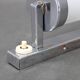 Czechoslovak Bauhaus Art Deco chrome tubular wall light, 1930s
