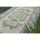 1970s Vintage Turkish Oushak Handmade  Beige Area Rug 113x192