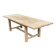 Farmhouse dining table extendable stripped in raw solid oak 180-270cm 1