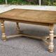 Table à manger de ferme extensible renaissance espagnol patinée 10 places
