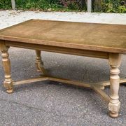 Table à manger de ferme extensible renaissance espagnol patinée 10 places