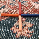 8x10 Navy Blue Antique Persian Rug, 257x299Cm