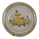 Antique plate in majolica Italy mid-19th century