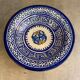 Saladier terre cuite origine maroc tons bleus