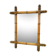 Bamboo-style wooden mirror