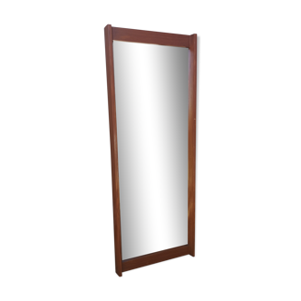 Mirror 60s exotic wood curved