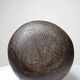 Monoxyle wood sculpture of a man's head, vintage craftsmanship from the 1950s.